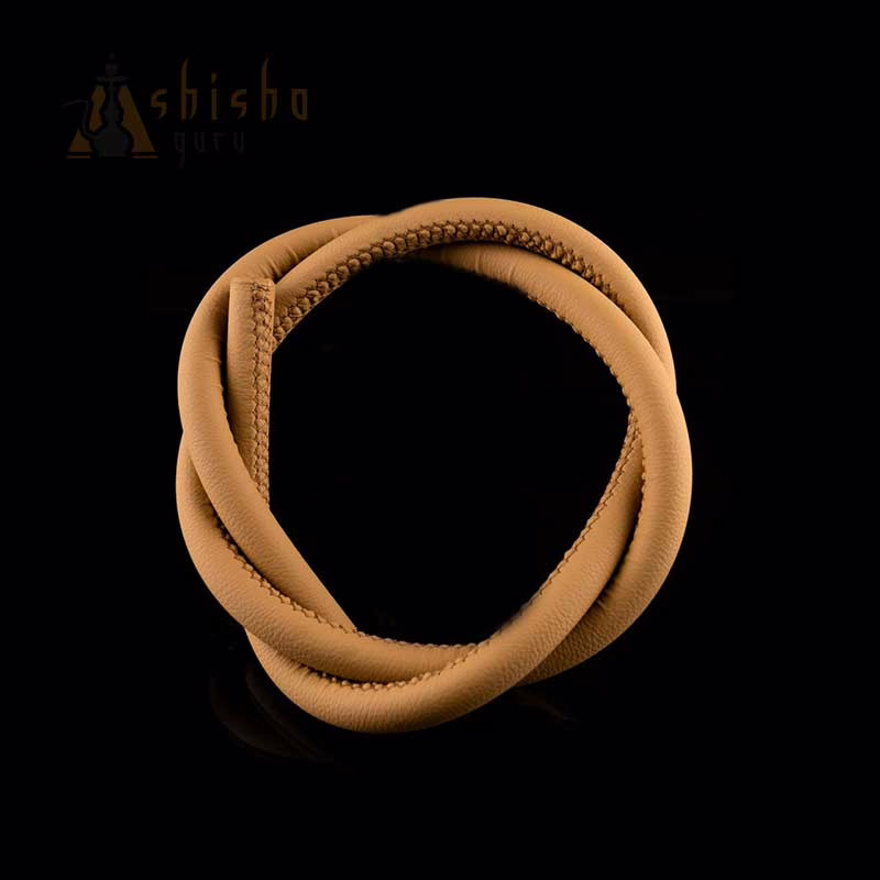 Silikonschlauch mit Lederummantelung Sand Silikonschlauch mit Lederummantelung Sand